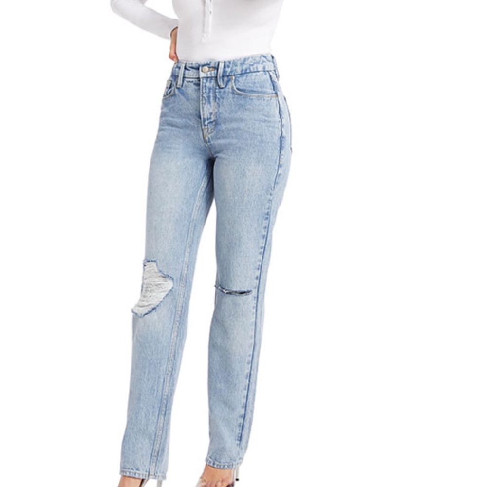 Good American good icon blue jeans